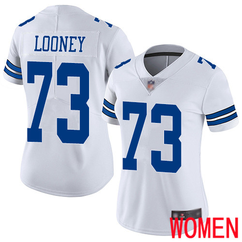 Women Dallas Cowboys Limited White Joe Looney Road #73 Vapor Untouchable NFL Jersey->dallas cowboys->NFL Jersey